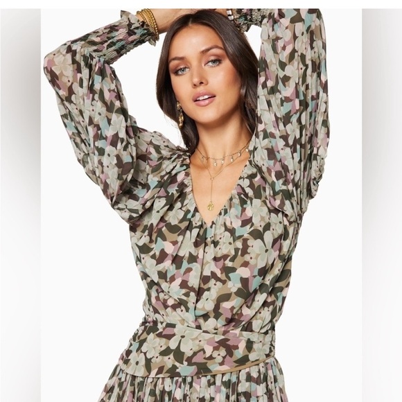 Ramy Brook Maggie Multicolor Floral Dress - Picture 1 of 14